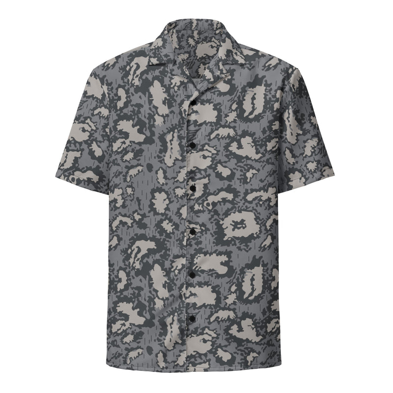 KLMK Red Dawn Urban CAMO Unisex Short-Sleeve Button Shirt - Button-Up