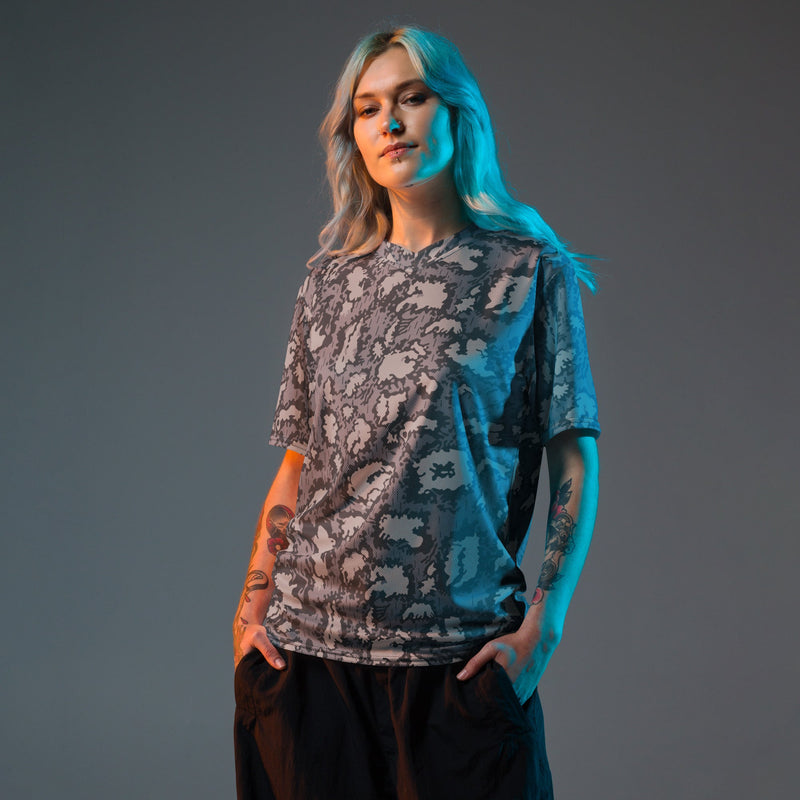 KLMK Red Dawn Urban CAMO Unisex Sports Jersey