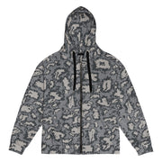 KLMK Red Dawn Urban CAMO Unisex Zip Hoodie - 2XS