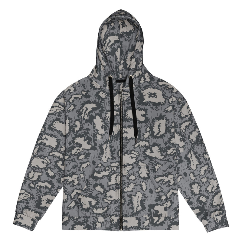 KLMK Red Dawn Urban CAMO Unisex Zip Hoodie - 2XS