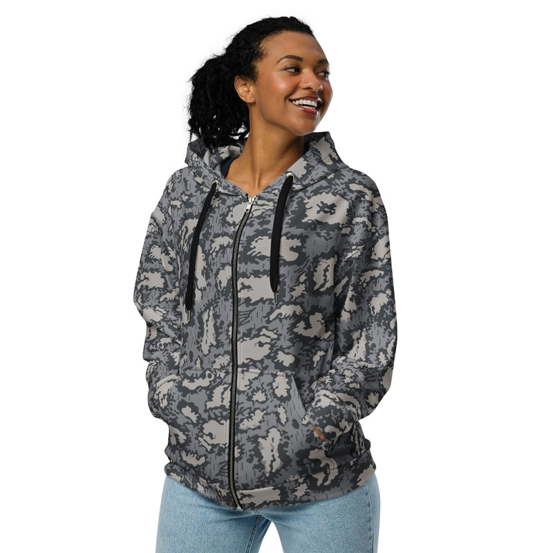 KLMK Red Dawn Urban CAMO Unisex Zip Hoodie