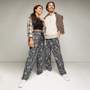KLMK Red Dawn Urban CAMO Unisex Wide-Leg Joggers - 2XS