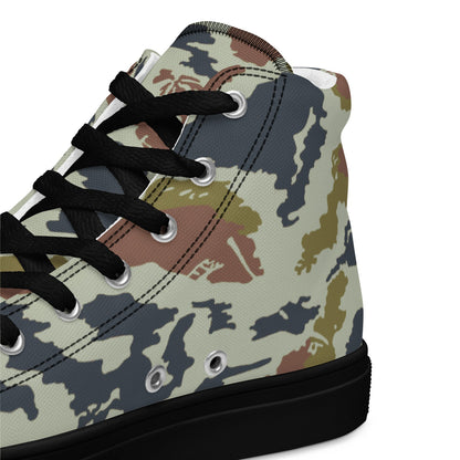 Russian KLMK Spetsnaz Tundra CAMO Mens high top canvas shoes - High Top Canvas Shoes