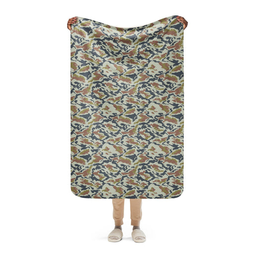 KLMK Spetsnaz Tundra CAMO Sherpa Blanket - 37″×57″