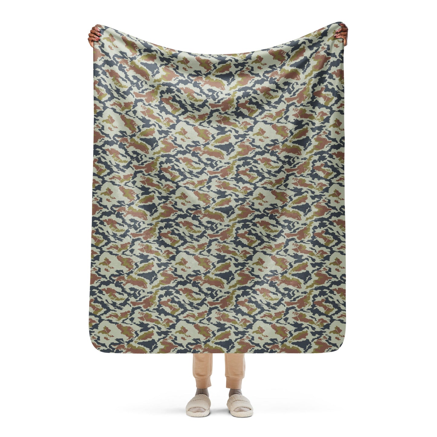 Russian KLMK Spetsnaz Tundra CAMO Sherpa blanket - 50″×60″ - Blanket