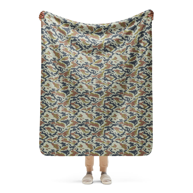 KLMK Spetsnaz Tundra CAMO Sherpa Blanket - 50″×60″