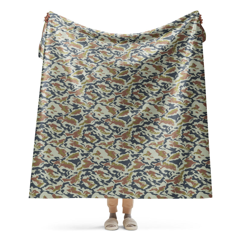 KLMK Spetsnaz Tundra CAMO Sherpa Blanket - 60″×80″