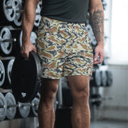 KLMK Spetsnaz Tundra CAMO Unisex Athletic Long Shorts - 2XS