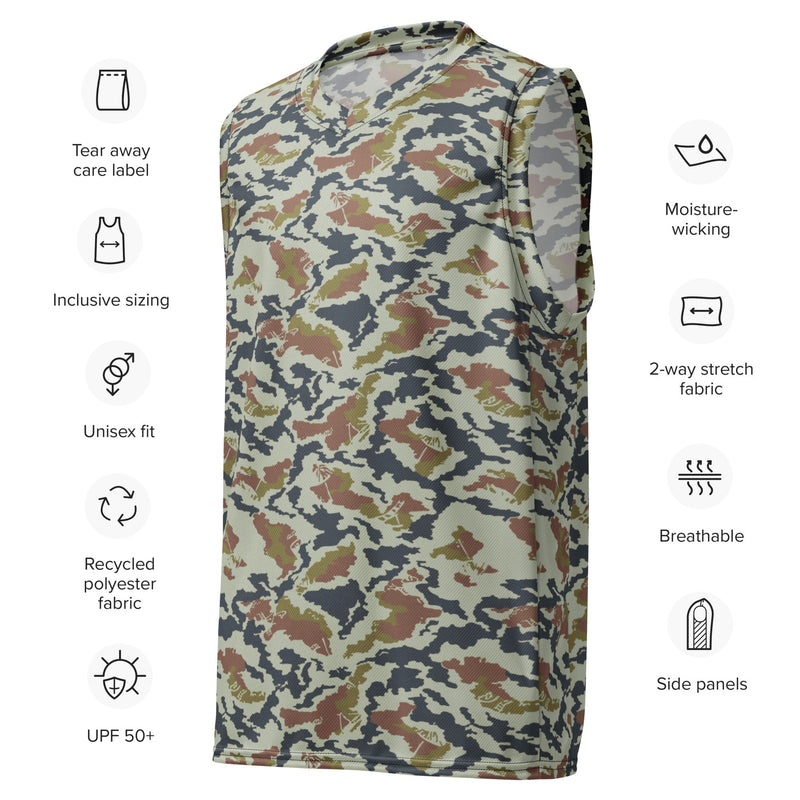 KLMK Spetsnaz Tundra CAMO Unisex Basketball Jersey