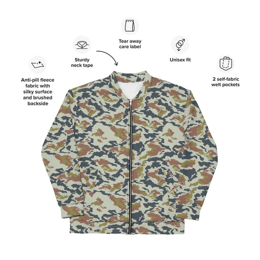 Russian KLMK Spetsnaz Tundra CAMO Unisex Bomber Jacket - Jackets