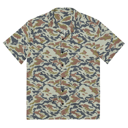 Russian KLMK Spetsnaz Tundra CAMO Unisex button shirt - 2XS - Button Shirts