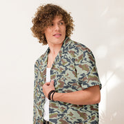 KLMK Spetsnaz Tundra CAMO Unisex Short-Sleeve Button Shirt - Button-Up