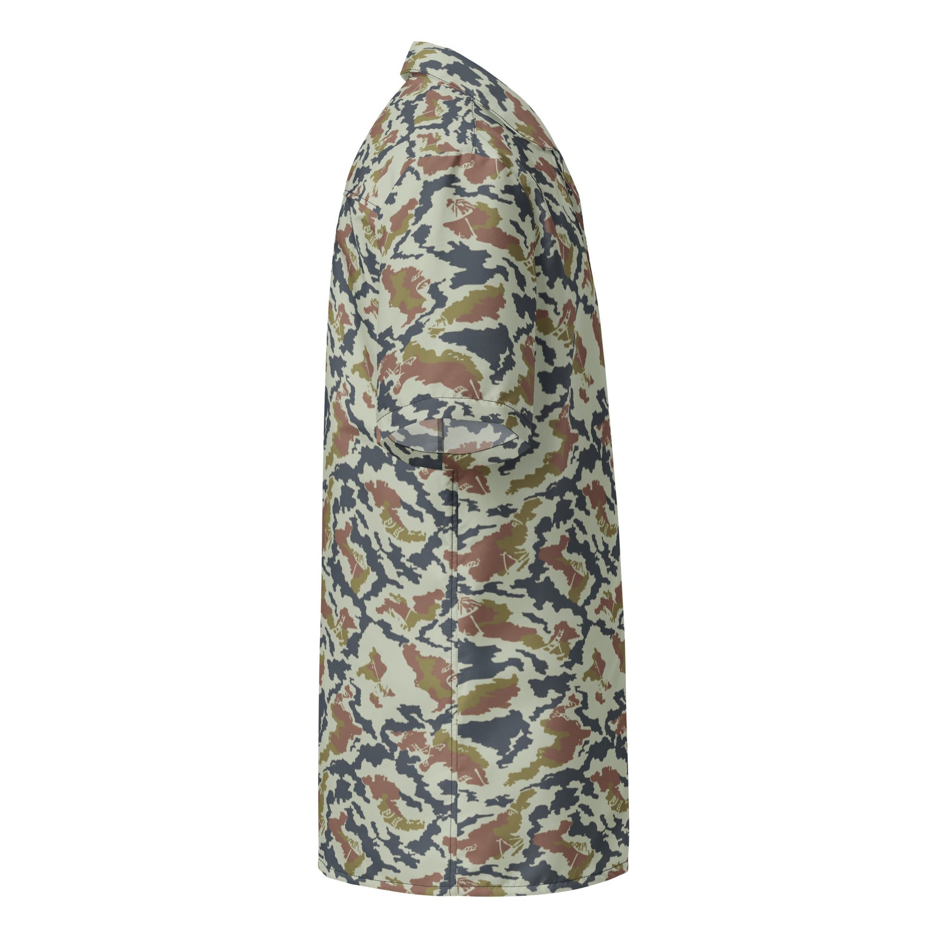 Russian KLMK Spetsnaz Tundra CAMO Unisex button shirt - Button Shirts