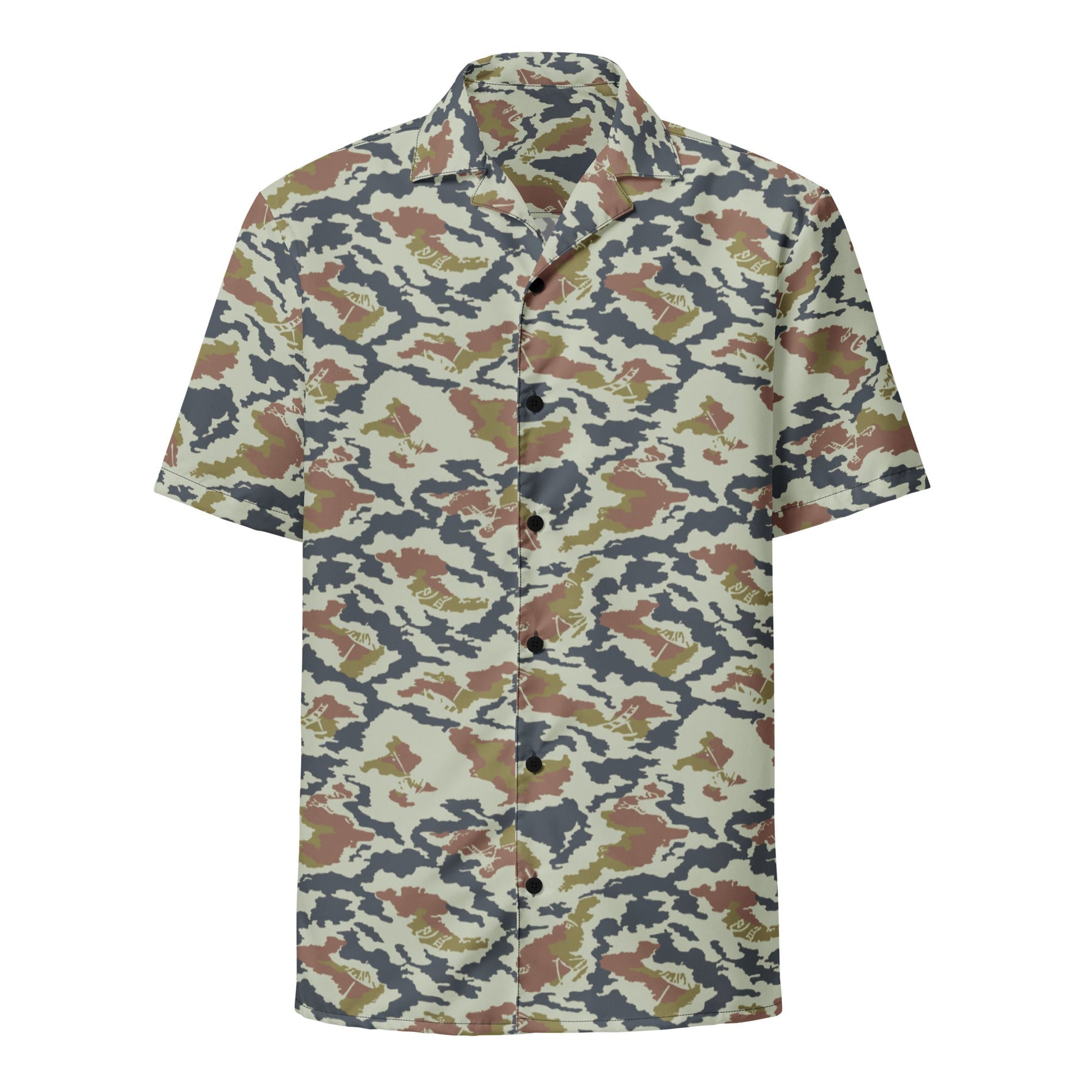 Russian KLMK Spetsnaz Tundra CAMO Unisex button shirt - Button Shirts