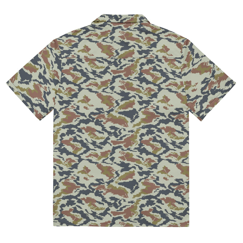 KLMK Spetsnaz Tundra CAMO Unisex Short-Sleeve Button Shirt - Button-Up