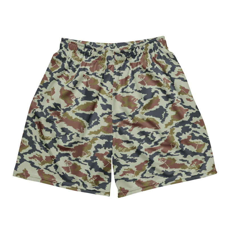 KLMK Spetsnaz Tundra CAMO Unisex Mesh Shorts - 2XS