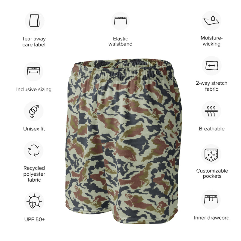 KLMK Spetsnaz Tundra CAMO Unisex Mesh Shorts