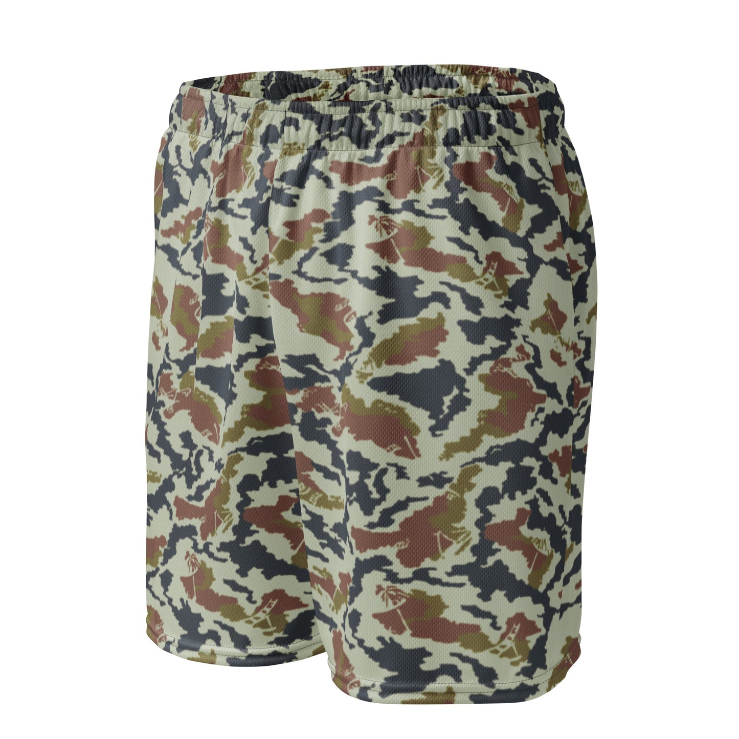 Russian KLMK Spetsnaz Tundra CAMO Unisex mesh shorts - Mesh Shorts