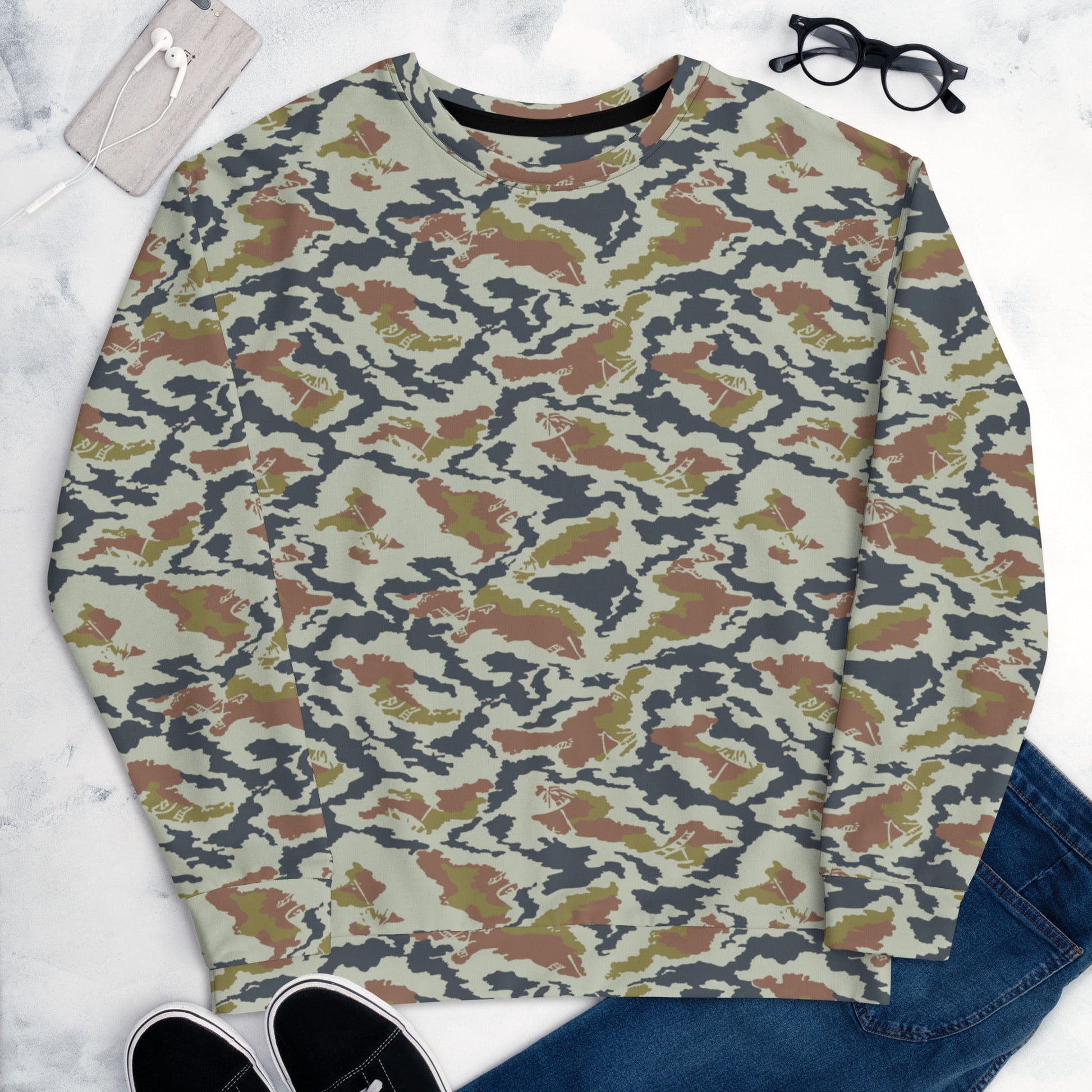 Russian KLMK Spetsnaz Tundra CAMO Unisex Sweatshirt - Sweatshirts