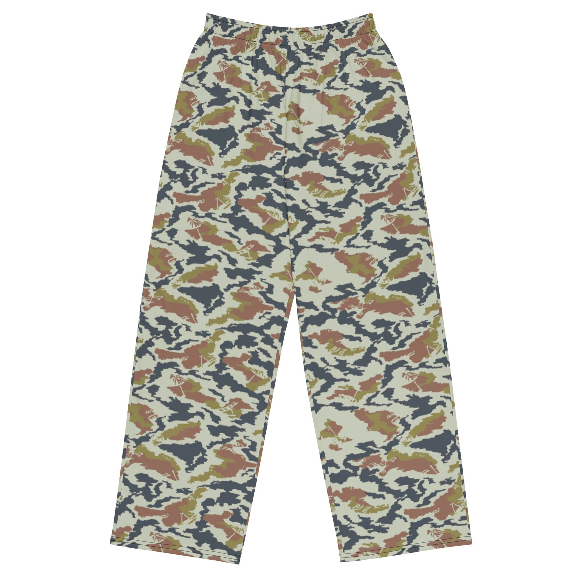 Russian KLMK Spetsnaz Tundra CAMO unisex wide-leg pants - 2XS - Wide-leg Pants