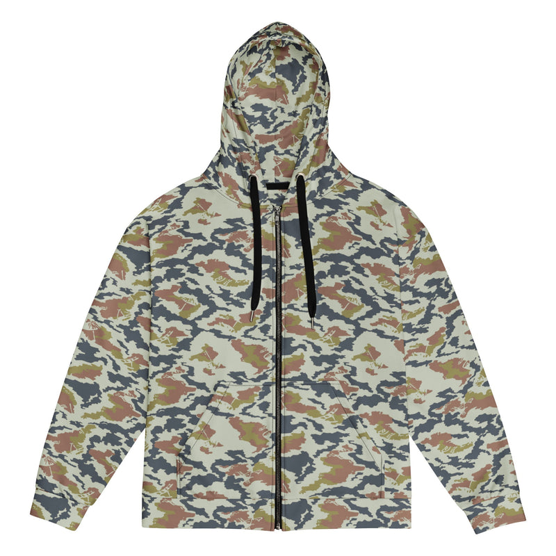 KLMK Spetsnaz Tundra CAMO Unisex Zip Hoodie - 2XS