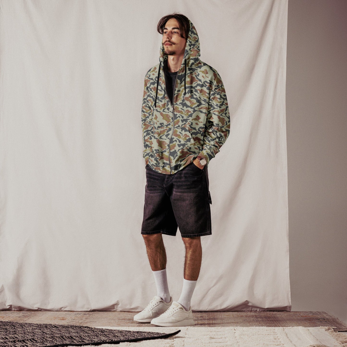 Russian KLMK Spetsnaz Tundra CAMO Unisex zip hoodie Zip Hoodies