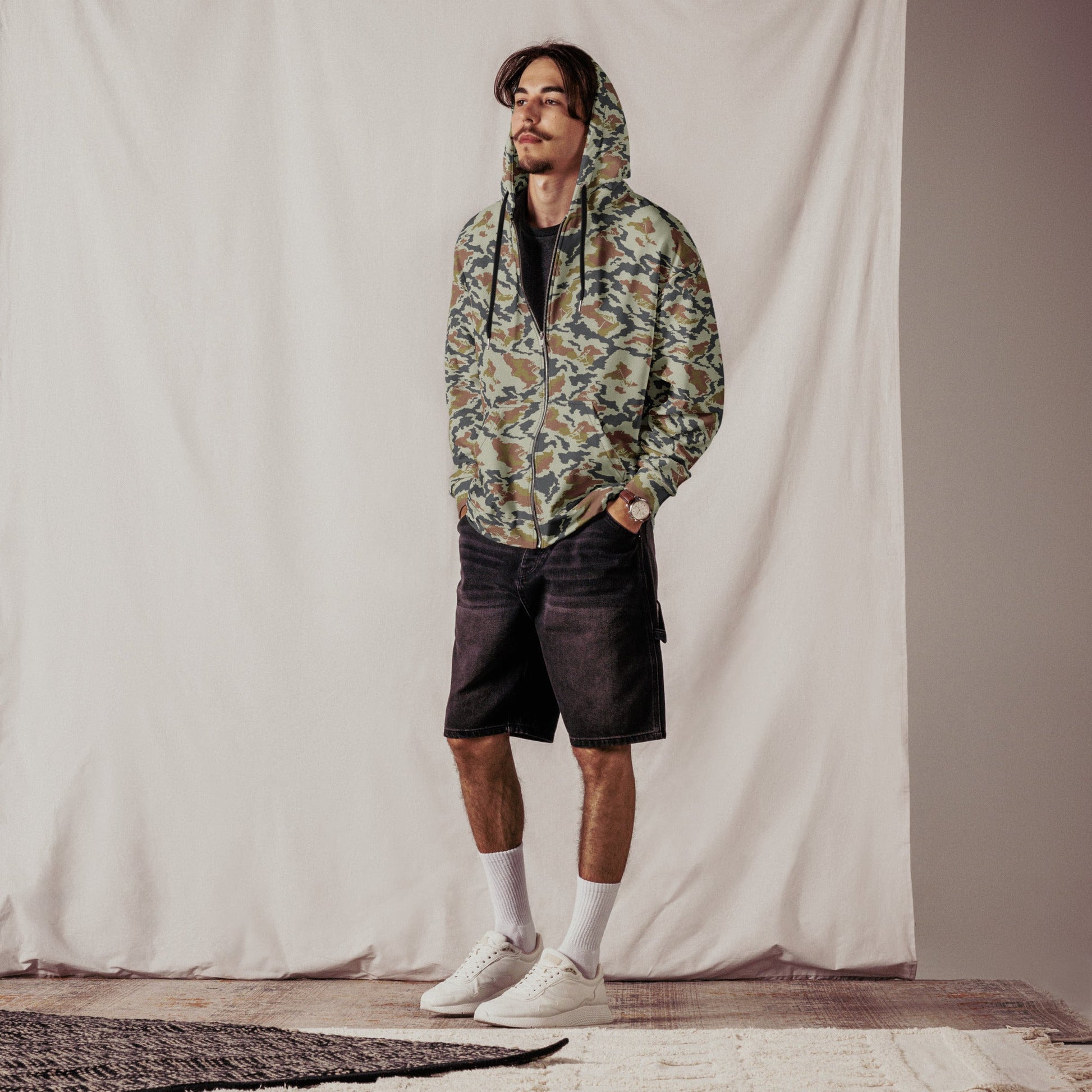 Russian KLMK Spetsnaz Tundra CAMO Unisex zip hoodie Zip Hoodies