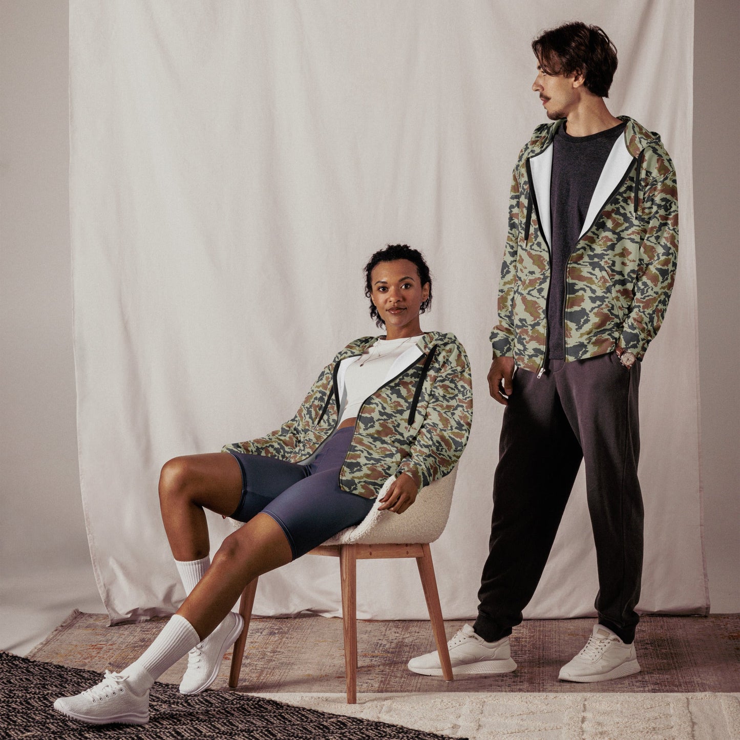 Russian KLMK Spetsnaz Tundra CAMO Unisex zip hoodie Zip Hoodies