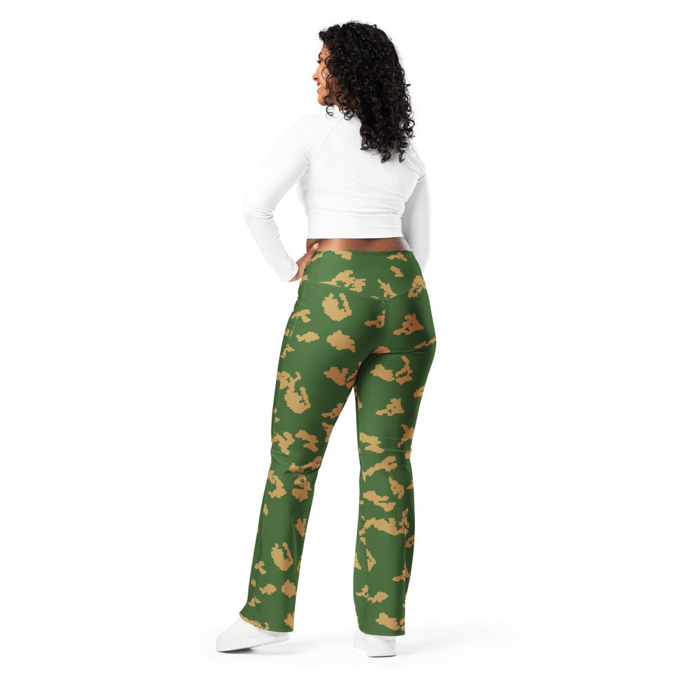 Russian KLMK Sunray Berezhka CAMO Flare leggings - Womens Leggings