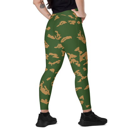 Russian KLMK Sunray Berezhka CAMO Leggings with pockets - 2XS - Womens With Pockets