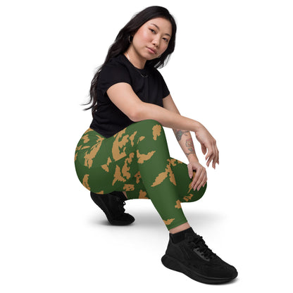 Russian KLMK Sunray Berezhka CAMO Leggings with pockets - Womens With Pockets