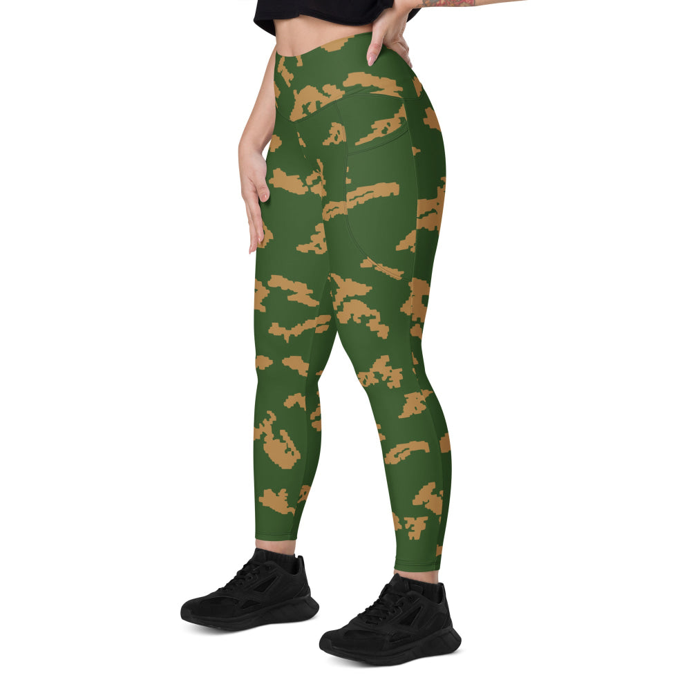 Russian KLMK Sunray Berezhka CAMO Leggings with pockets - Womens With Pockets