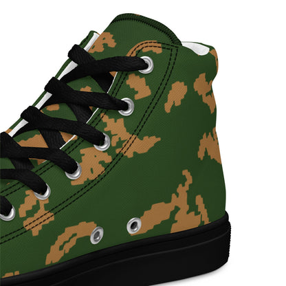 Russian KLMK Sunray Berezhka CAMO Men’s high top canvas shoes - Mens High Top Canvas Shoes