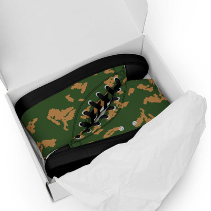 Russian KLMK Sunray Berezhka CAMO Men’s high top canvas shoes - Mens High Top Canvas Shoes