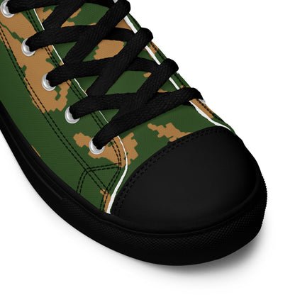 Russian KLMK Sunray Berezhka CAMO Men’s high top canvas shoes - Mens High Top Canvas Shoes