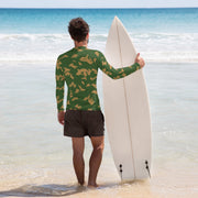 KLMK Sunray Berezhka CAMO Mens Long-Sleeve Rash Guard