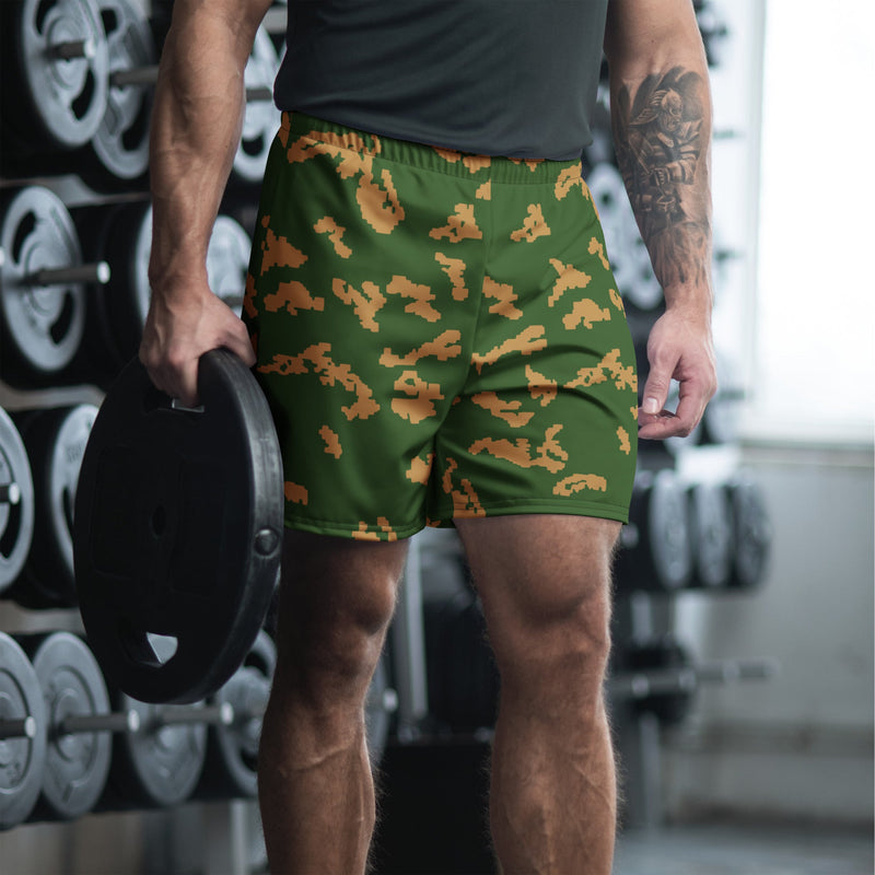 KLMK Sunray Berezhka CAMO Unisex Athletic Long Shorts - XS