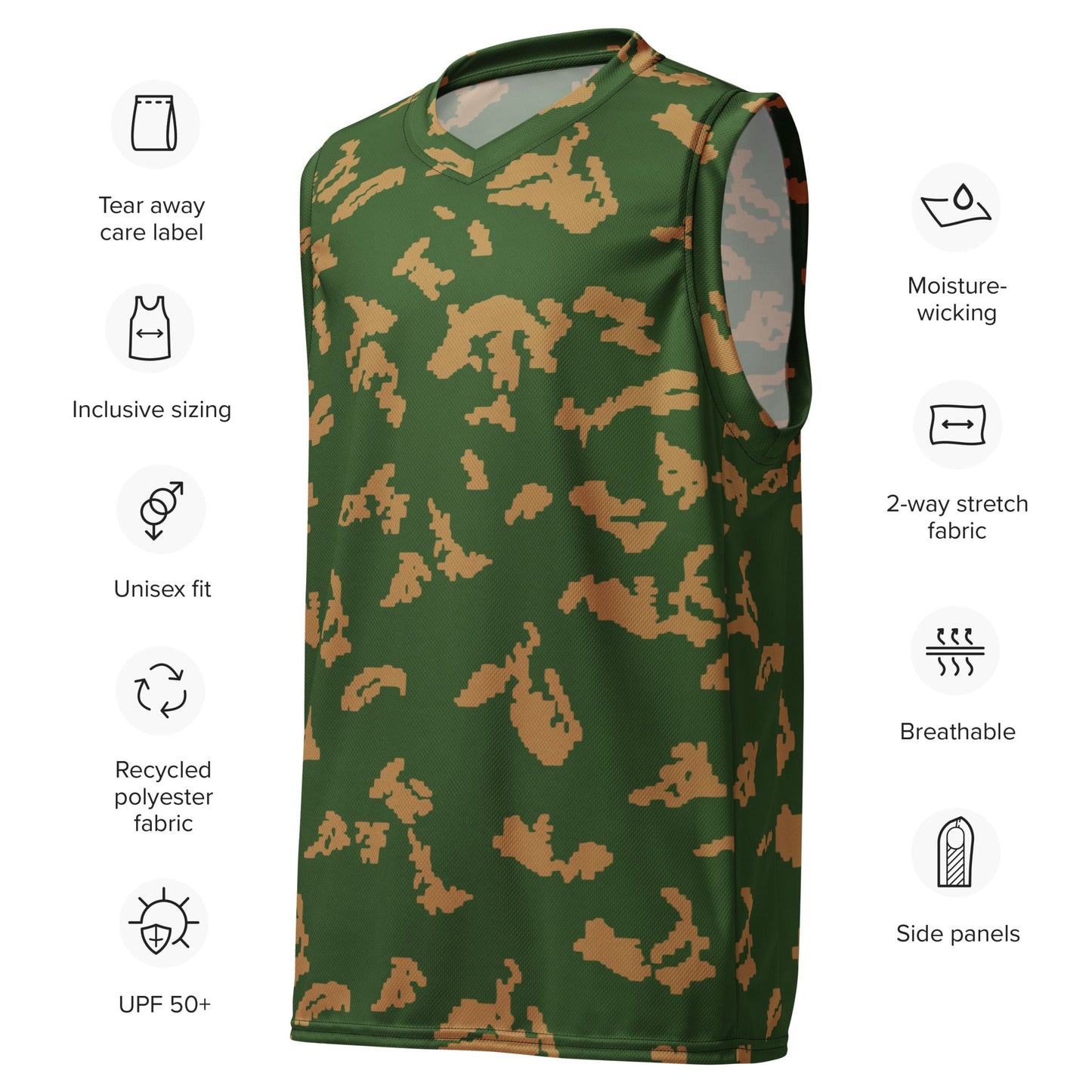 Russian KLMK Sunray Berezhka CAMO unisex basketball jersey Basketball Jerseys