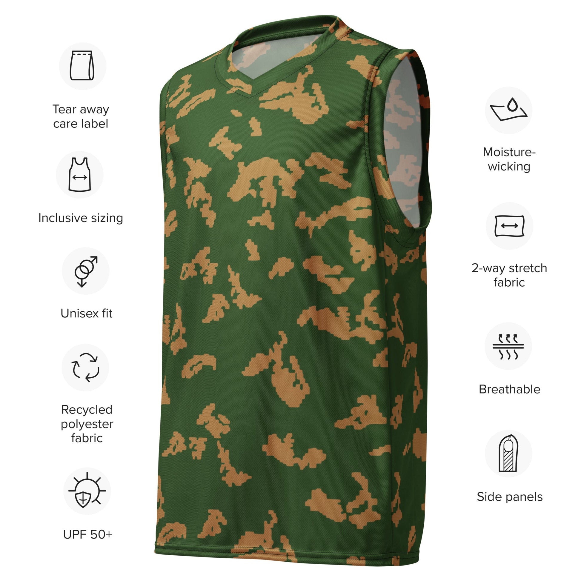 Russian KLMK Sunray Berezhka CAMO unisex basketball jersey Basketball Jerseys