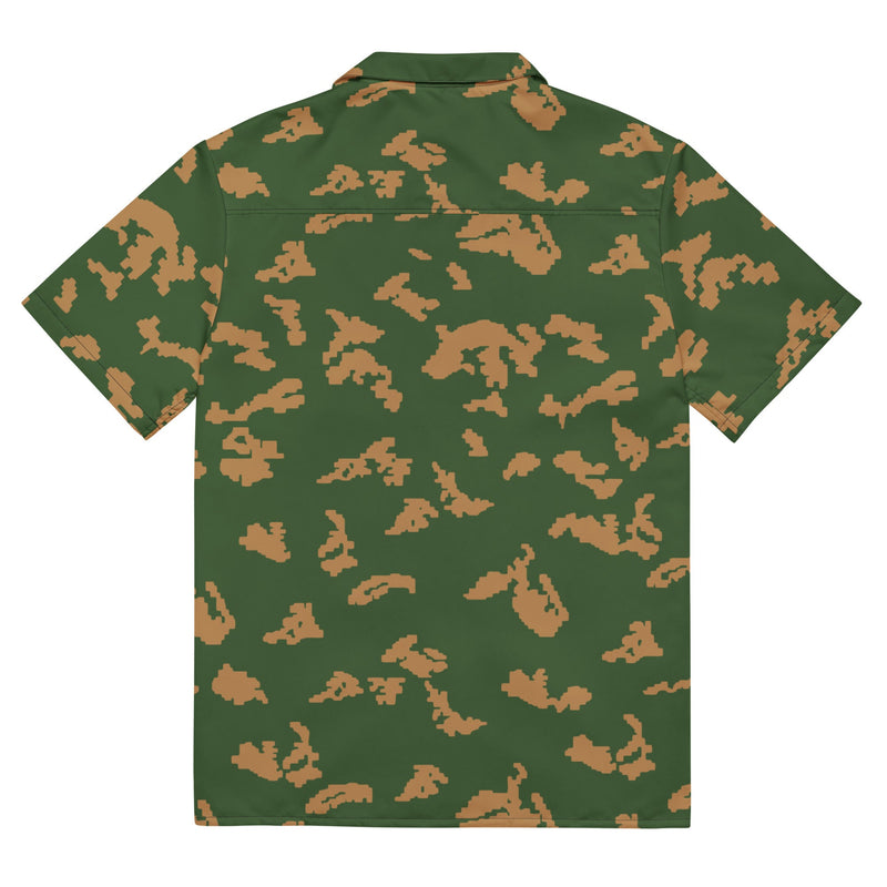 KLMK Sunray Berezhka CAMO Unisex Short-Sleeve Button Shirt - Button-Up