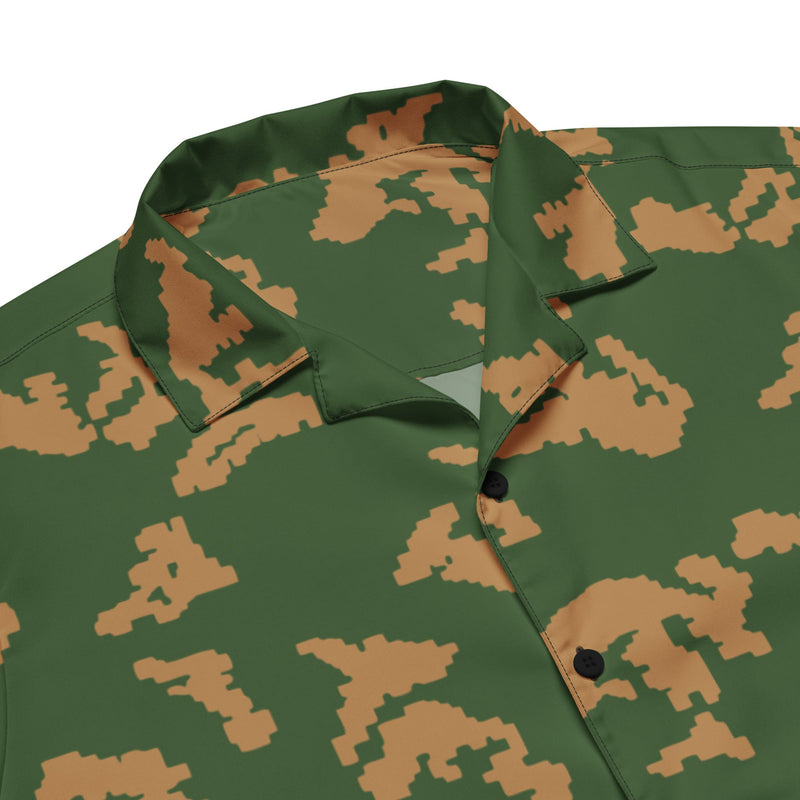 KLMK Sunray Berezhka CAMO Unisex Short-Sleeve Button Shirt - Button-Up