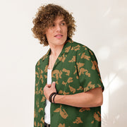 KLMK Sunray Berezhka CAMO Unisex Short-Sleeve Button Shirt - Button-Up