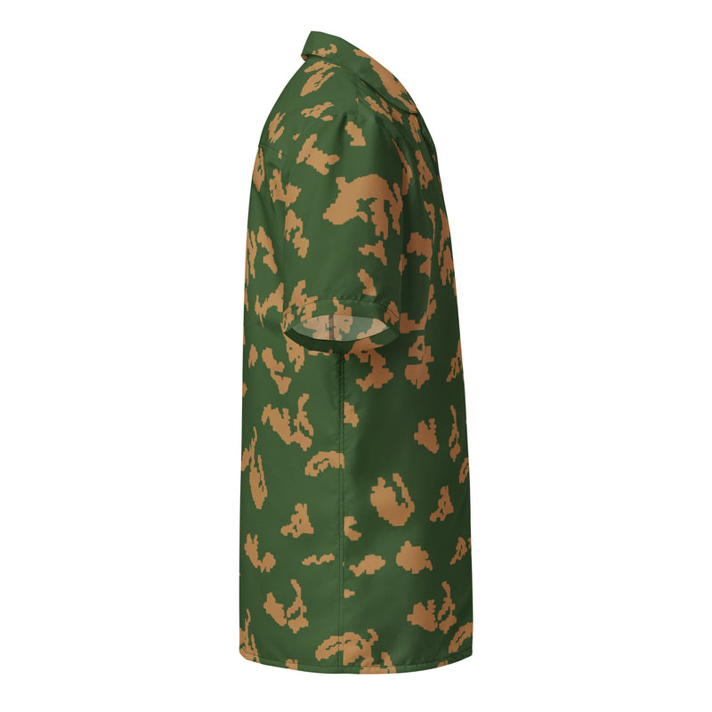KLMK Sunray Berezhka CAMO Unisex Short-Sleeve Button Shirt - Button-Up