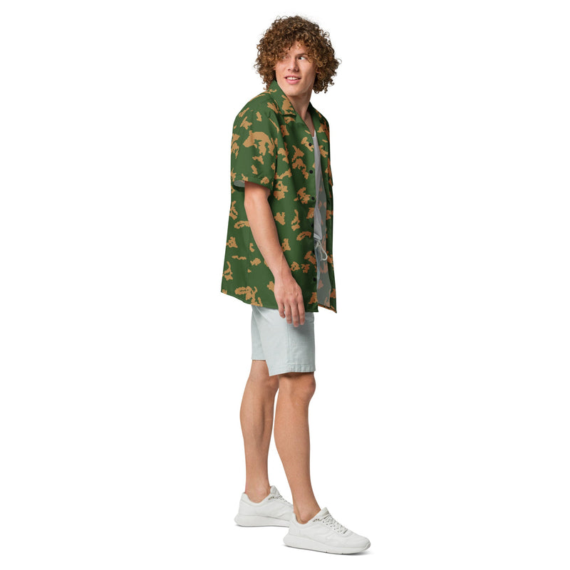 KLMK Sunray Berezhka CAMO Unisex Short-Sleeve Button Shirt - Button-Up