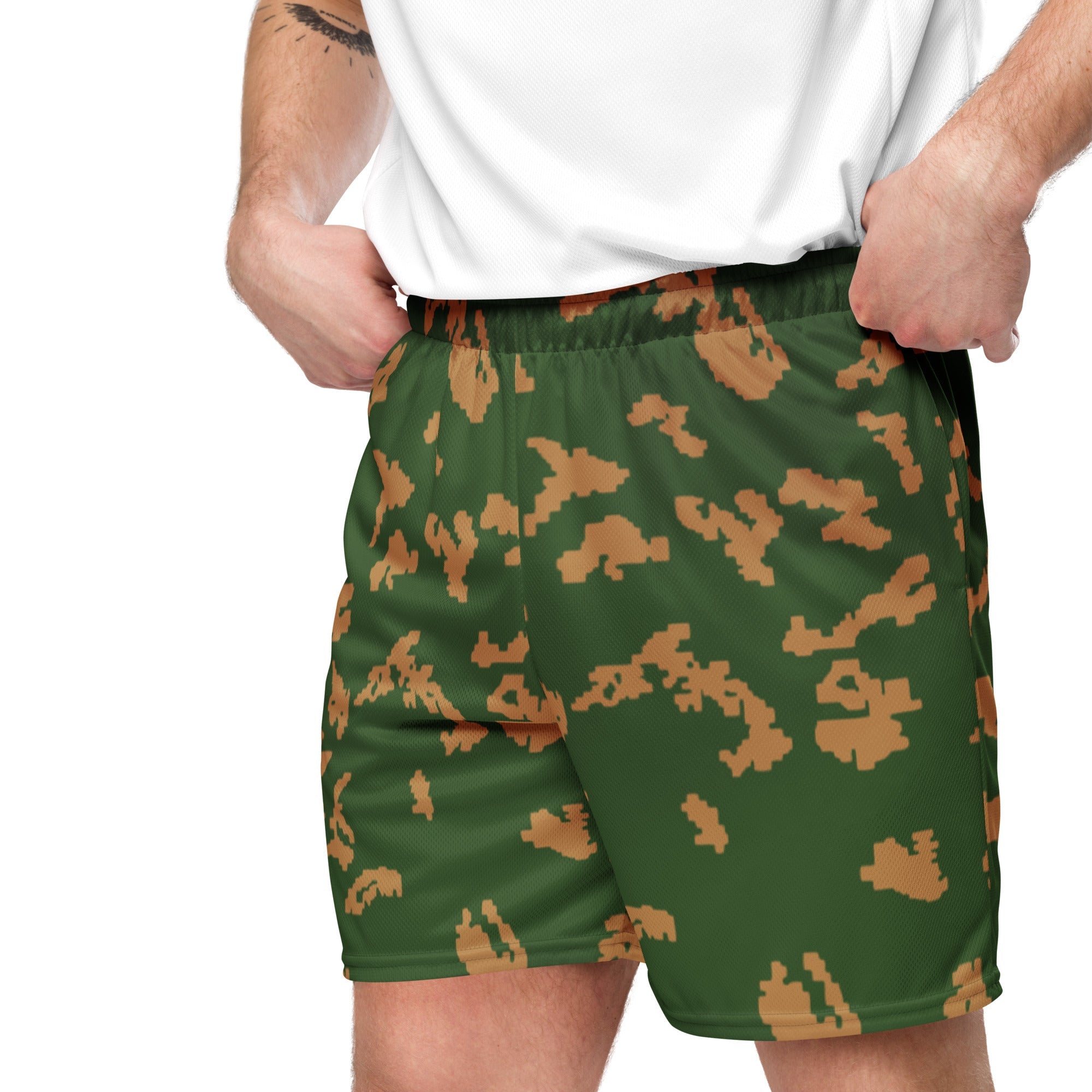 CAMO HQ - KLMK Sunray Berezhka CAMO Unisex Mesh Shorts - Worldwide