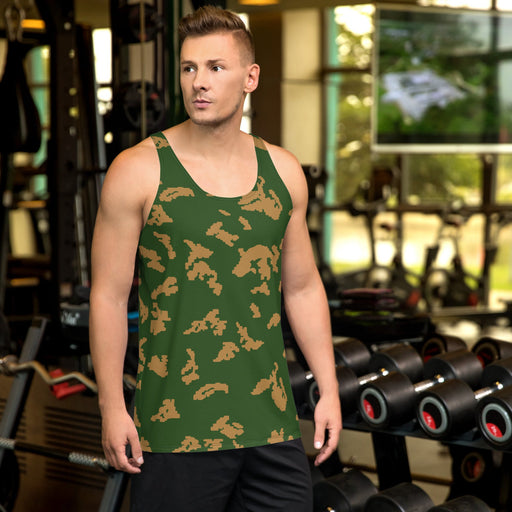 KLMK Sunray Berezhka CAMO Unisex Tank Top - XS - Shirt