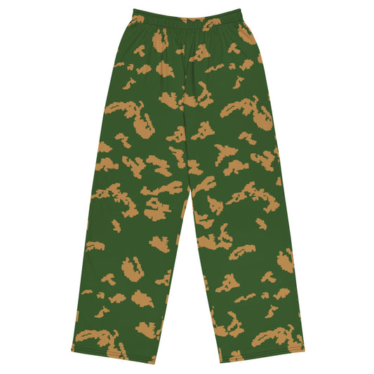 Russian KLMK Sunray Berezhka CAMO unisex wide-leg pants - 2XS - Unisex Wide-Leg Pants