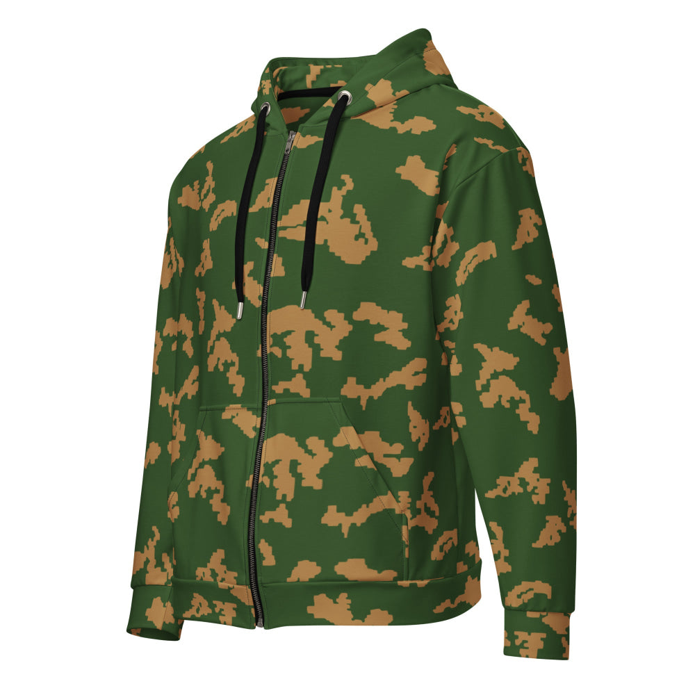 Russian KLMK Sunray Berezhka CAMO Unisex zip hoodie - 2XS