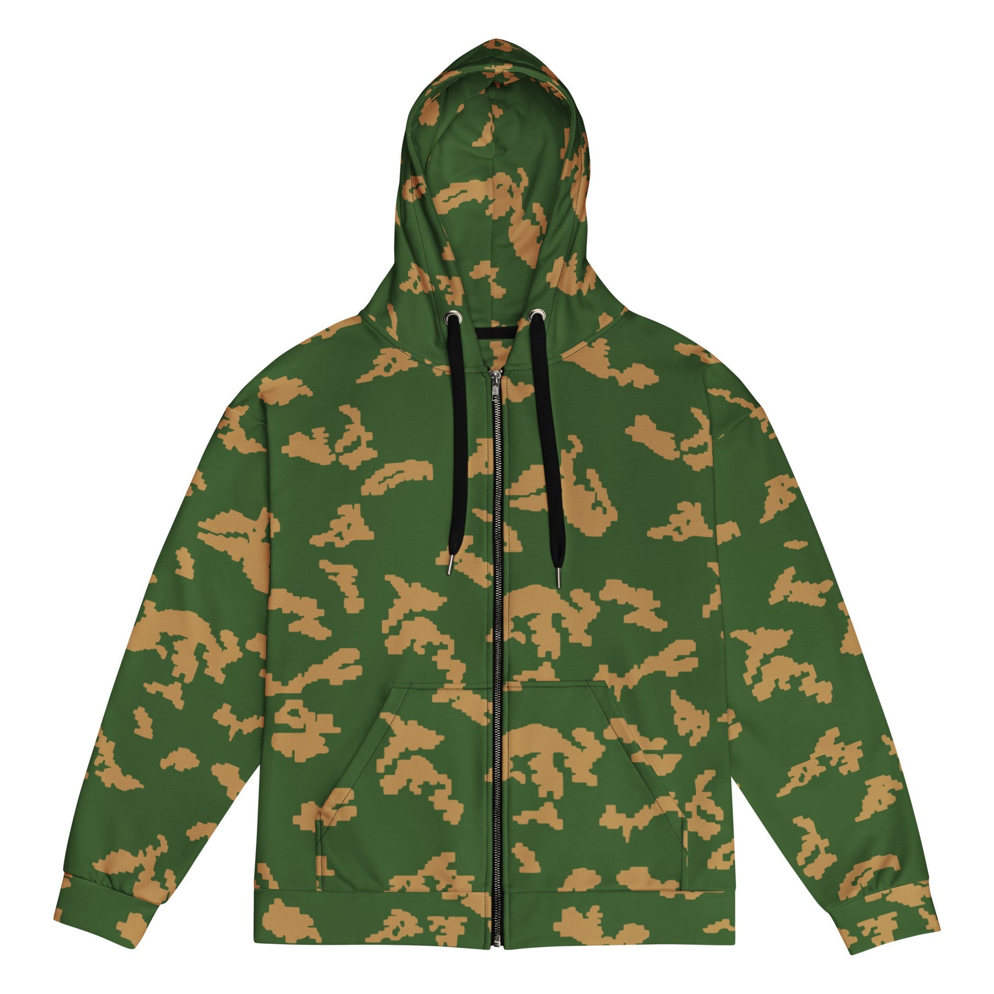 Russian KLMK Sunray Berezhka CAMO Unisex zip hoodie - 2XS - Zip Hoodies