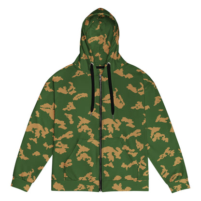 Russian KLMK Sunray Berezhka CAMO Unisex zip hoodie - 2XS - Zip Hoodies